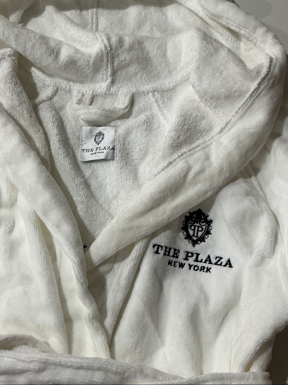 Kids White Hooded Robe